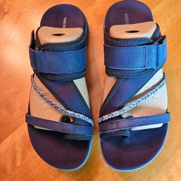 Women's Terran 4 Post Wrap Size 8 Medium Width Color: Sea (Blue) Preowned - Picture 1 of 9